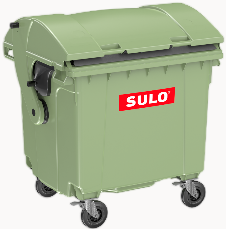 Сміттєвий бак SULO пластиковий зелений 1100л